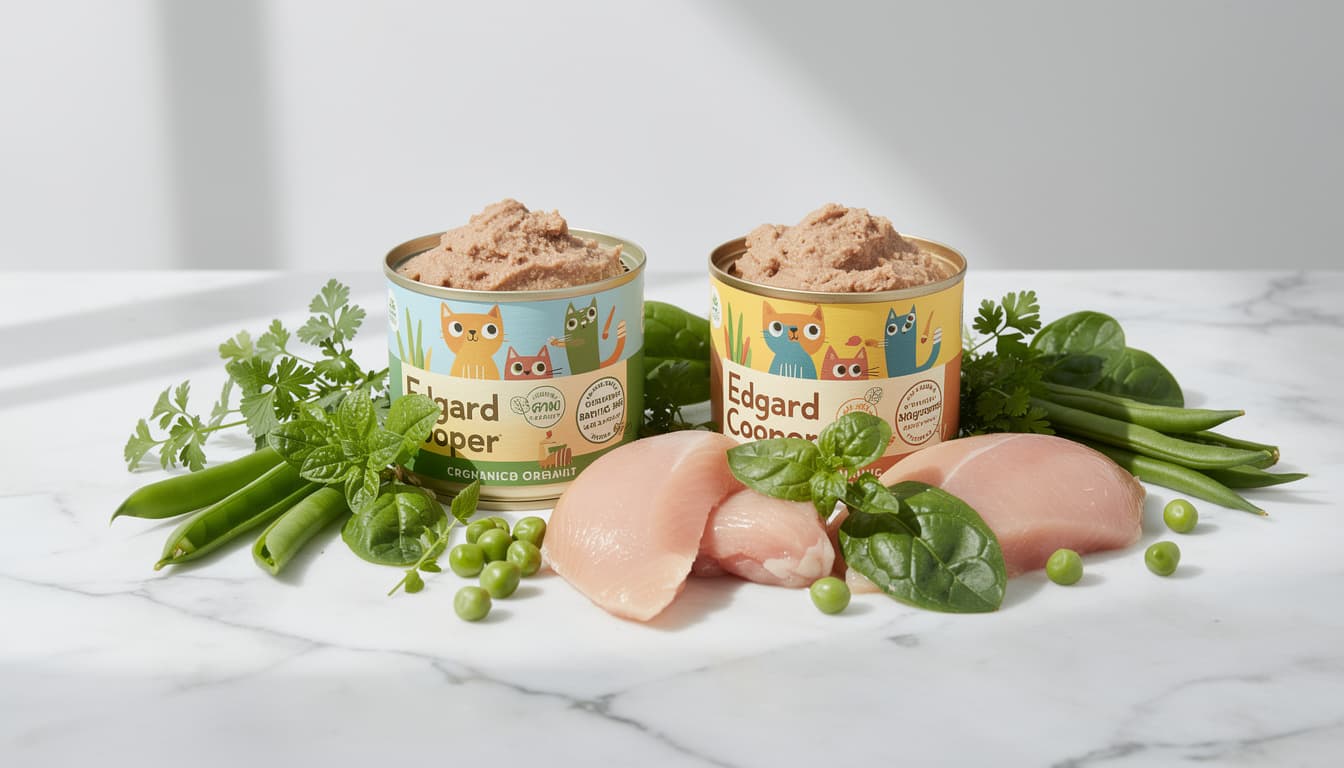 Edgard & Cooper Katzenfutter Dosen mit frischen Zutaten